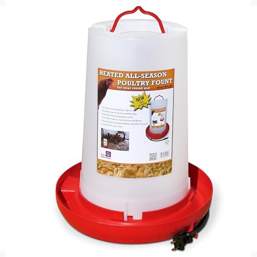 Farm Innovators 3 Gallon Heated Hanging Poultry Waterer