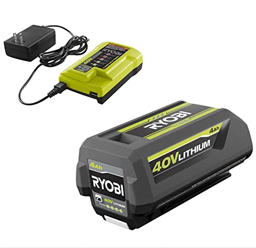 Ryobi 40V Battery and Charger Kit, 4.0 Ah Lithium-Ion Battery Set OEM OP4040 + OP403A product image