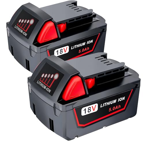 Epowon 5.0Ah Replacement Battery for Milwaukee M18 (2-Pack) product image