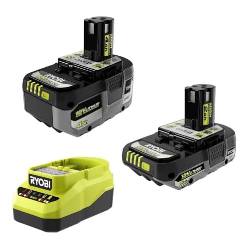 RYOBI ONE+ 18V Lithium-Ion Starter High Performance Kit with 2.0 Ah Battery, 4.0 Ah Battery, and Charger product image