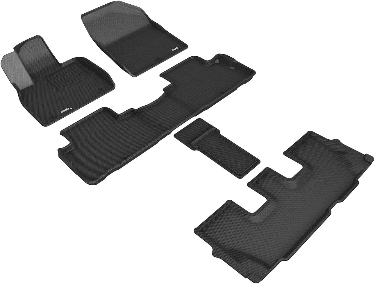 3D MAXpider Kagu Custom Fit Floor Mats for Hyundai Palisade 7-Seat 2020-2025