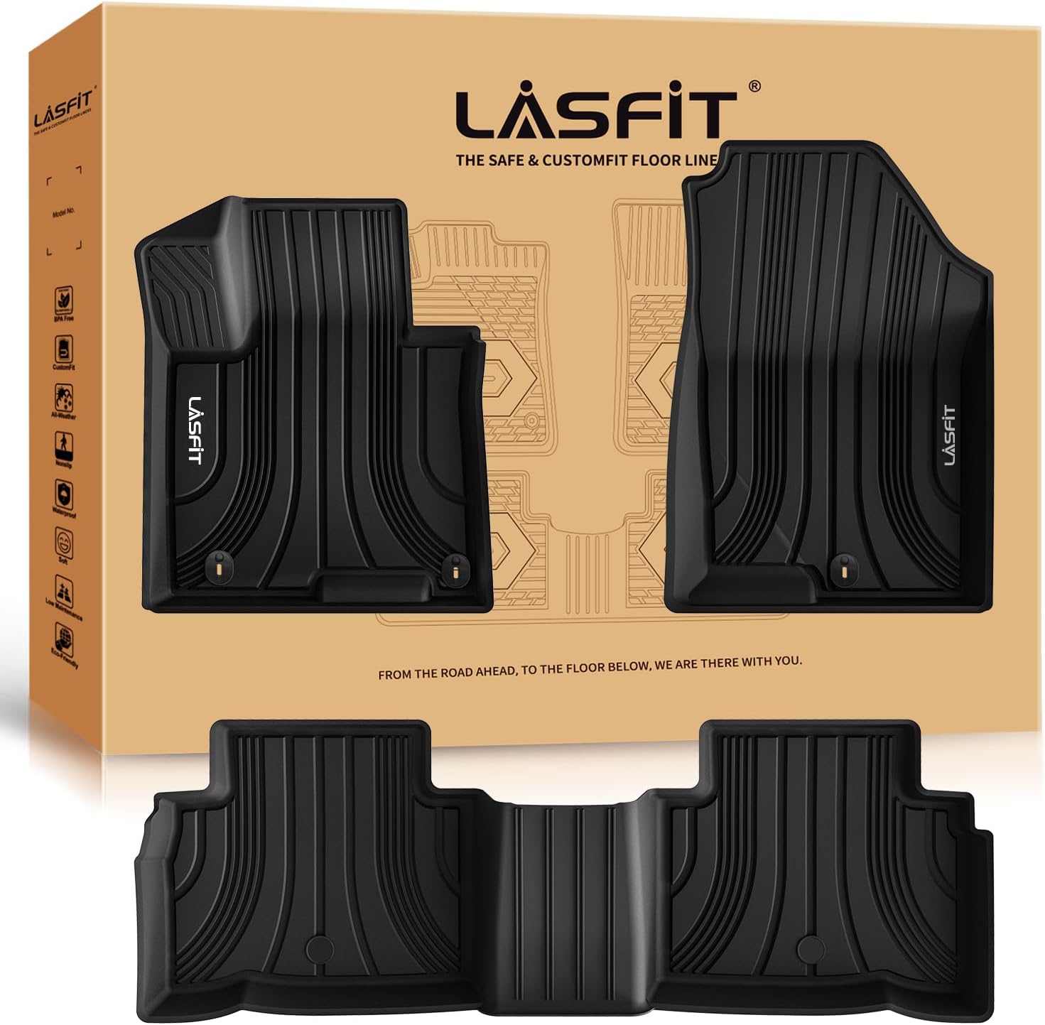 LASFIT All Weather Floor Mats for Hyundai Tucson 2022-2026