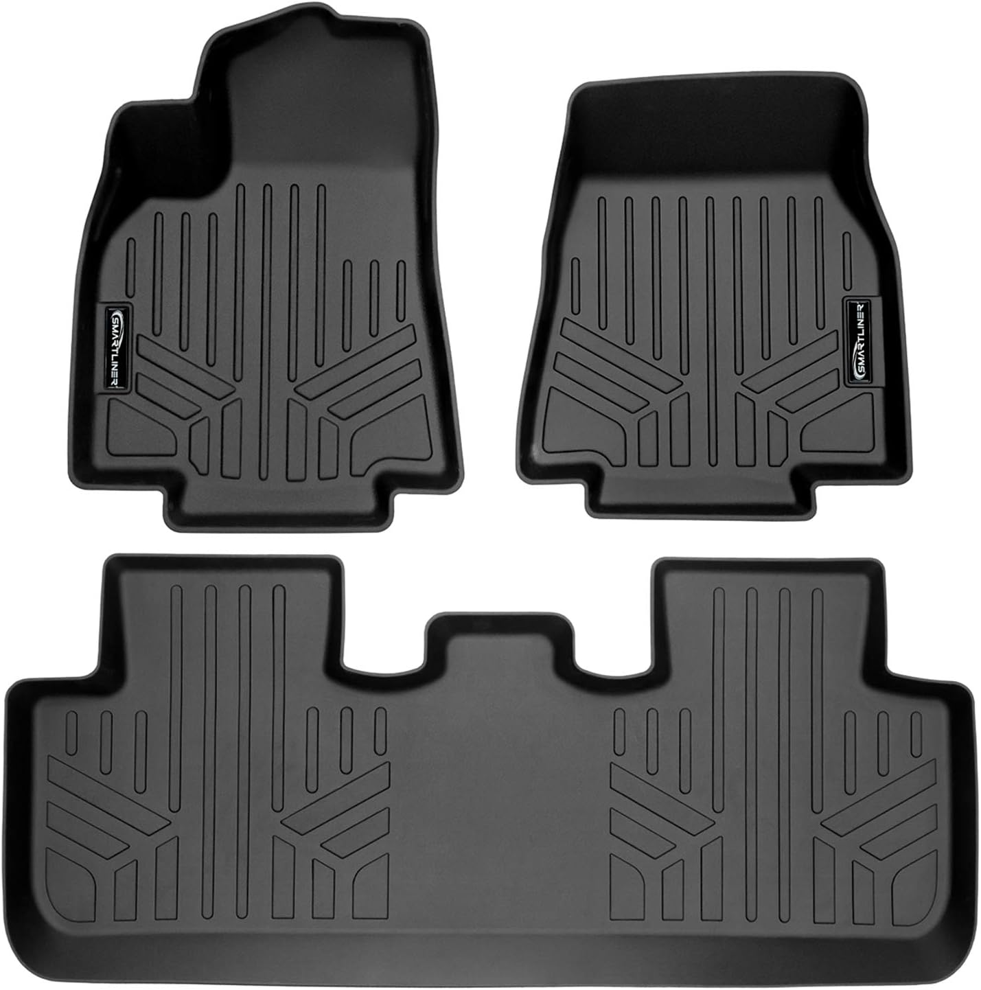 SMARTLINER All Weather Custom Fit Floor Mats for Tesla Model Y 2020-2025