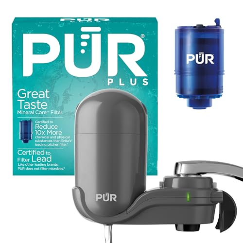 PUR Plus Vertical Faucet Mount Water Filtration System product image