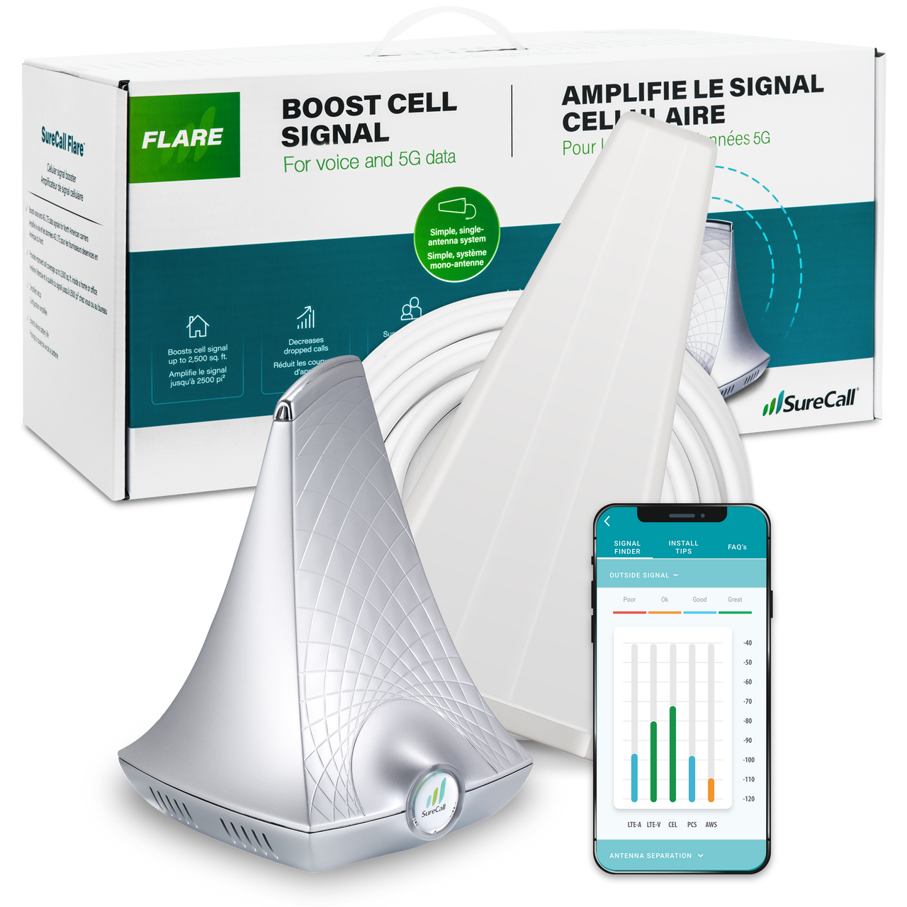 SureCall Flare 3.0 Home Cell Signal Booster