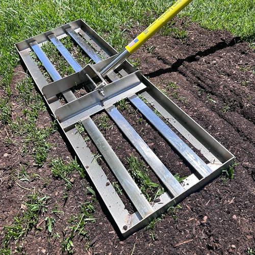 Rocklin Stainless Steel Lawn Leveling Rake