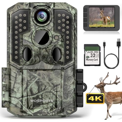 Wosports 56MP 4K Trail Camera (120° Wide, No-Glow) product image