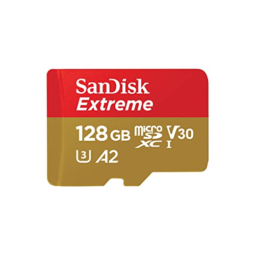 SanDisk 128GB Extreme microSDXC UHS-I Card with Adapter (U3/V30/A2) product image
