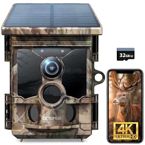 CEYOMUR 4K Solar WiFi Trail Camera (Built-in Battery + Top Solar) product image