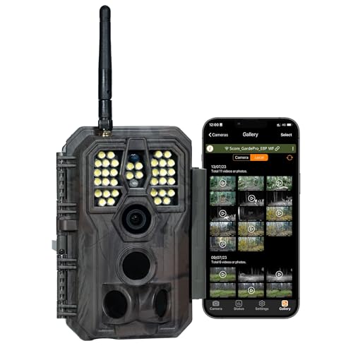 GardePro E8P WiFi Trail Camera — Color Night Vision (White Flash, Rechargeable) product image